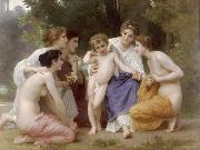 Adolphe William Bouguereau Admiration (mk26) oil painting on canvas